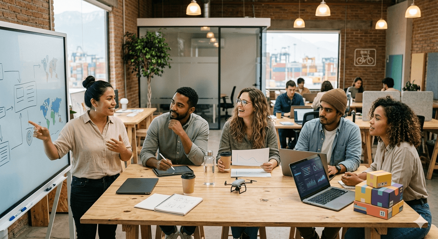Equipo de Intershipping y cultura de servicio logístico